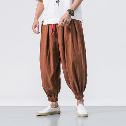 PANTALONI OVERSIZE IN COTONE