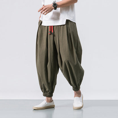 PANTALONI OVERSIZE IN COTONE