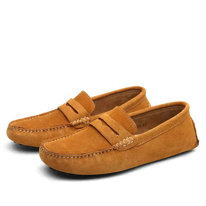 Leonardo | Pantofole in camoscio - Stile italiano