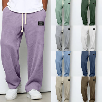 Pantaloni ampi in maglia waffle Jacques