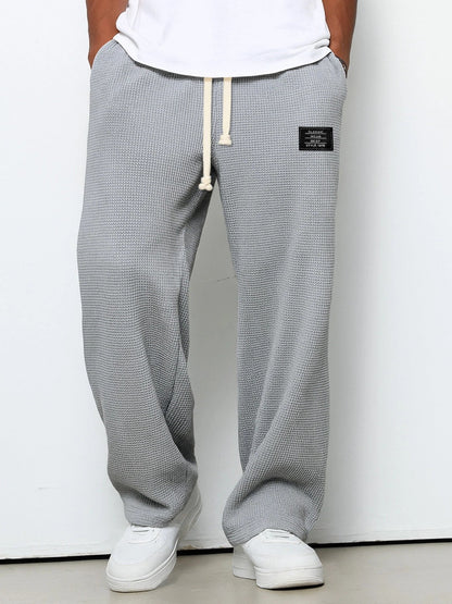 Pantaloni ampi in maglia waffle Jacques