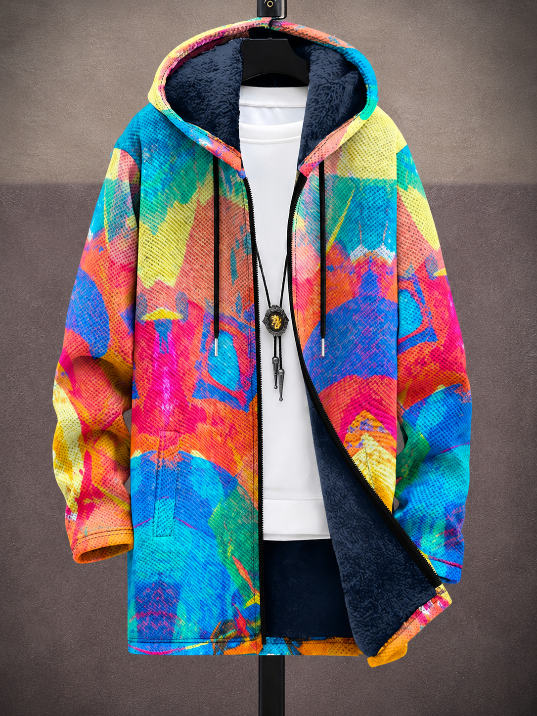 Roland | Cardigan con Cappuccio Artful