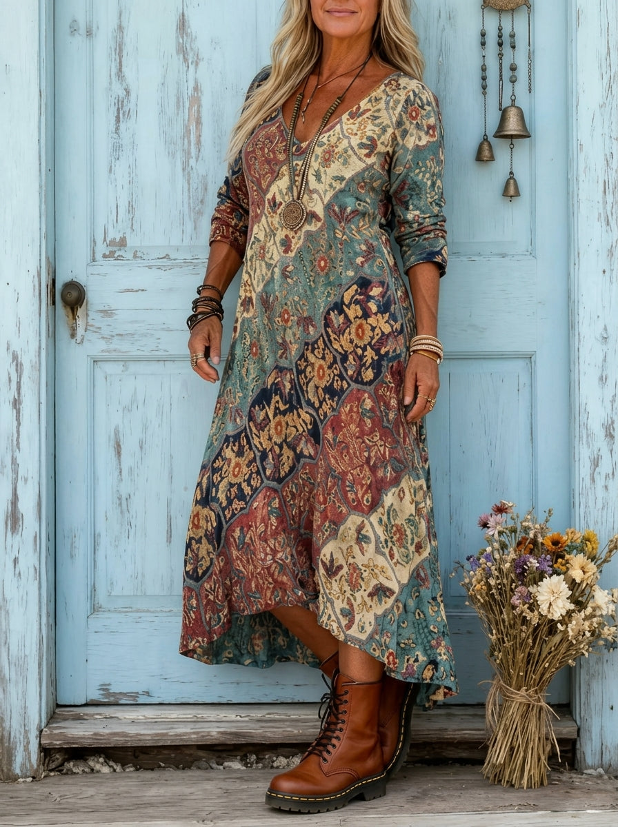 Lidia | Abito fluido autunnale