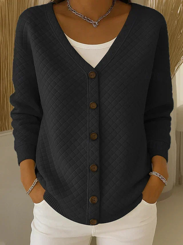 Karin | Cardigan trapuntato con bottoni