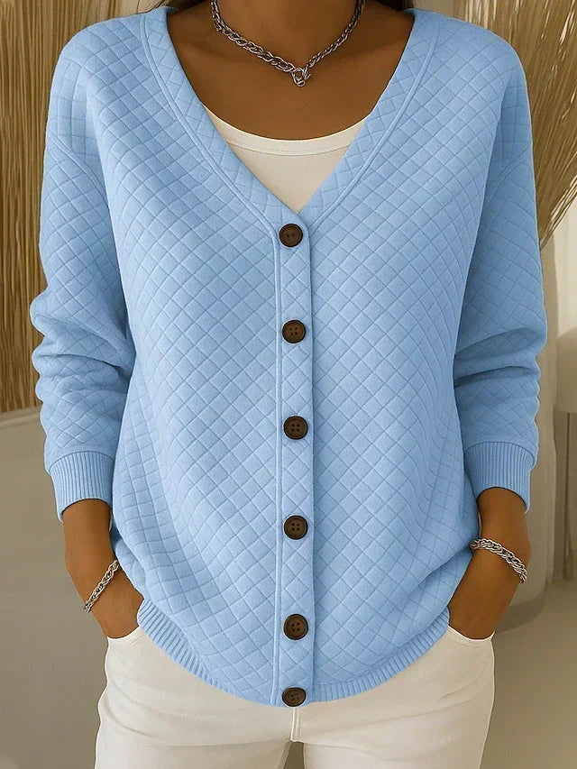 Karin | Cardigan trapuntato con bottoni