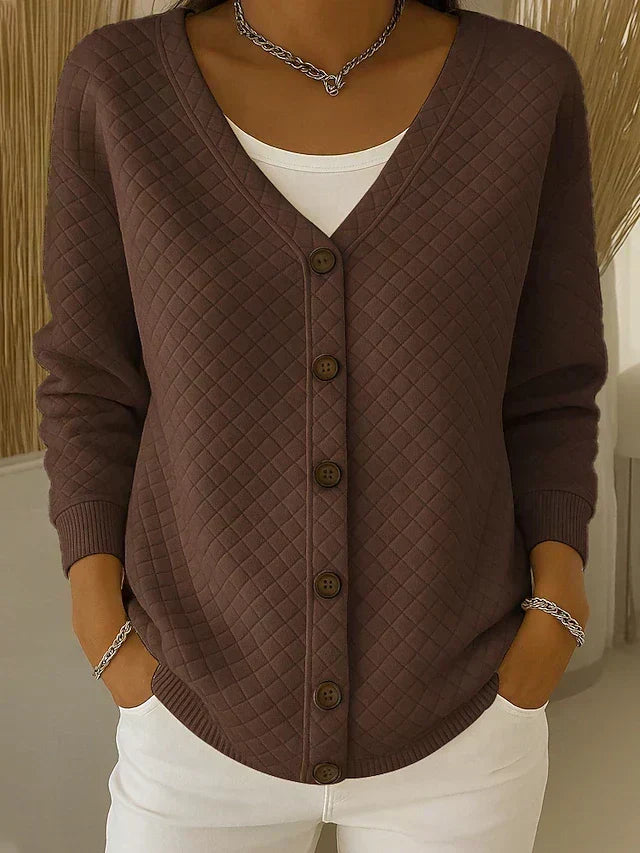 Karin | Cardigan trapuntato con bottoni
