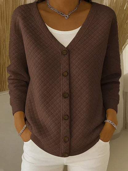 Karin | Cardigan trapuntato con bottoni