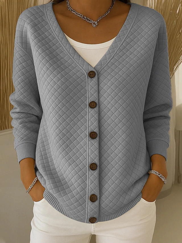Karin | Cardigan trapuntato con bottoni