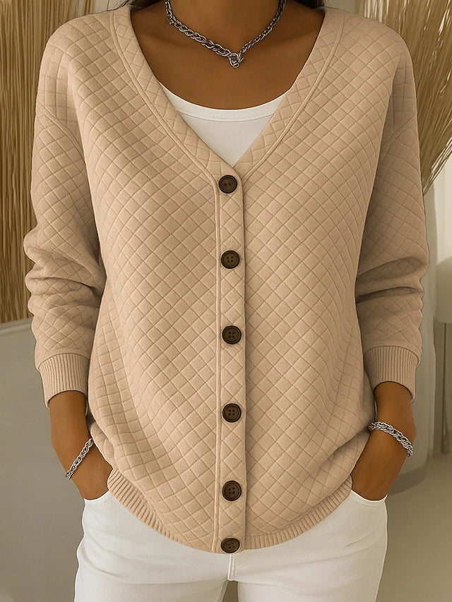 Karin | Cardigan trapuntato con bottoni