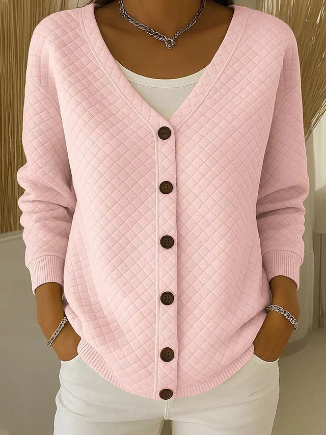 Karin | Cardigan trapuntato con bottoni