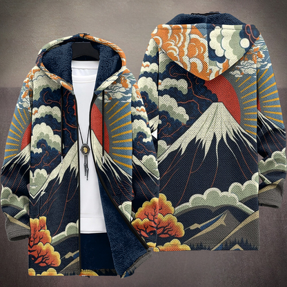 Ezra | Cardigan artistico con cappuccio