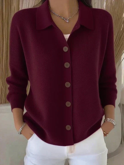 Jetske | Cardigan con colletto e bottoni sul davanti