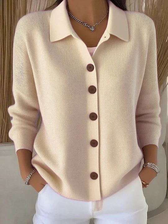 Jetske | Cardigan con colletto e bottoni sul davanti