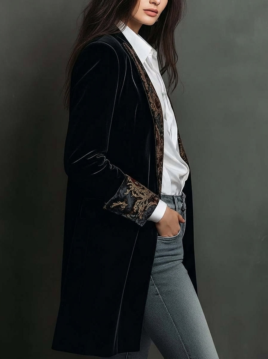 Marta - Blazer sagomato con stampa barocca