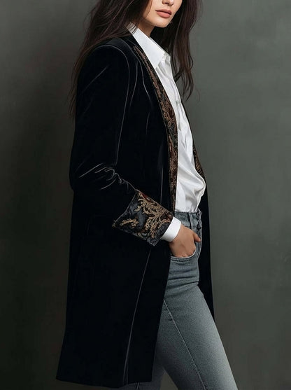 Marta - Blazer sagomato con stampa barocca