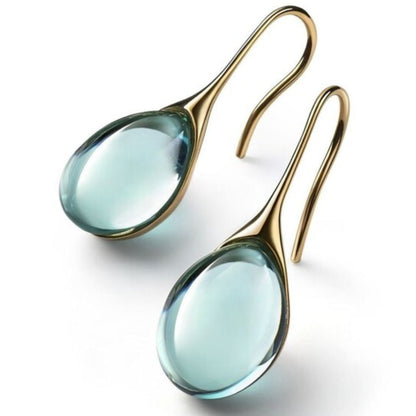ORECCHINI IN CRISTALLO ORO E ARGENTO