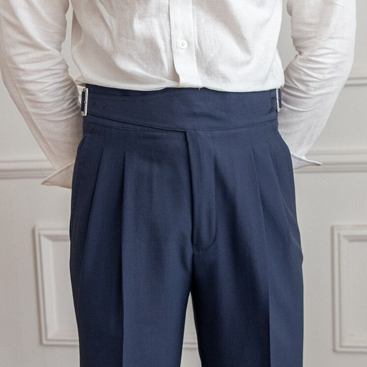 Pantaloni fluidi a vita alta eleganti
