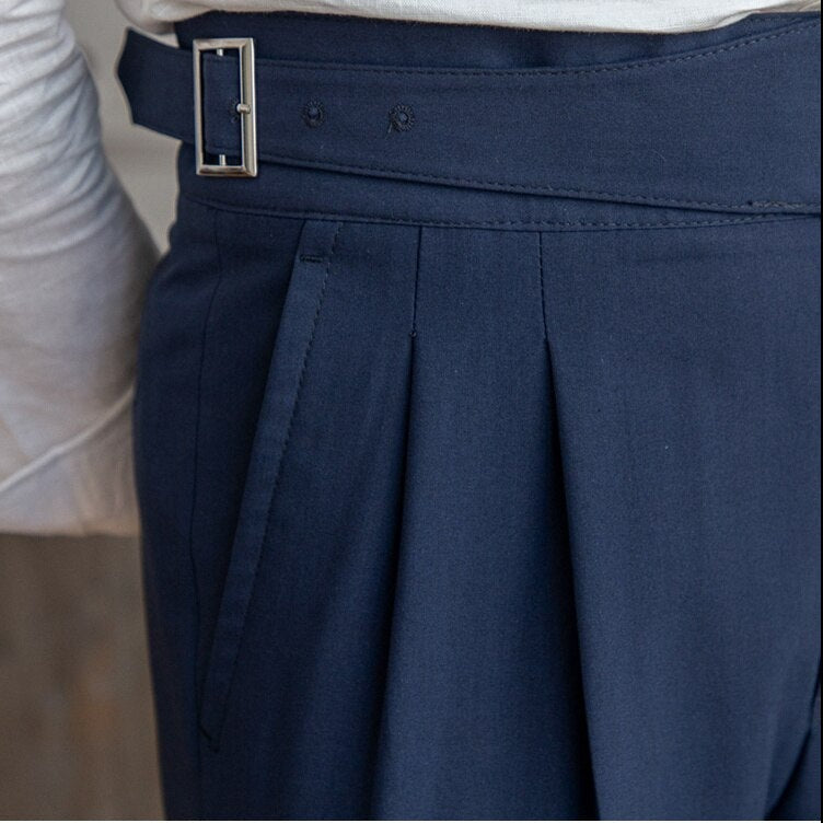 Pantaloni fluidi a vita alta eleganti