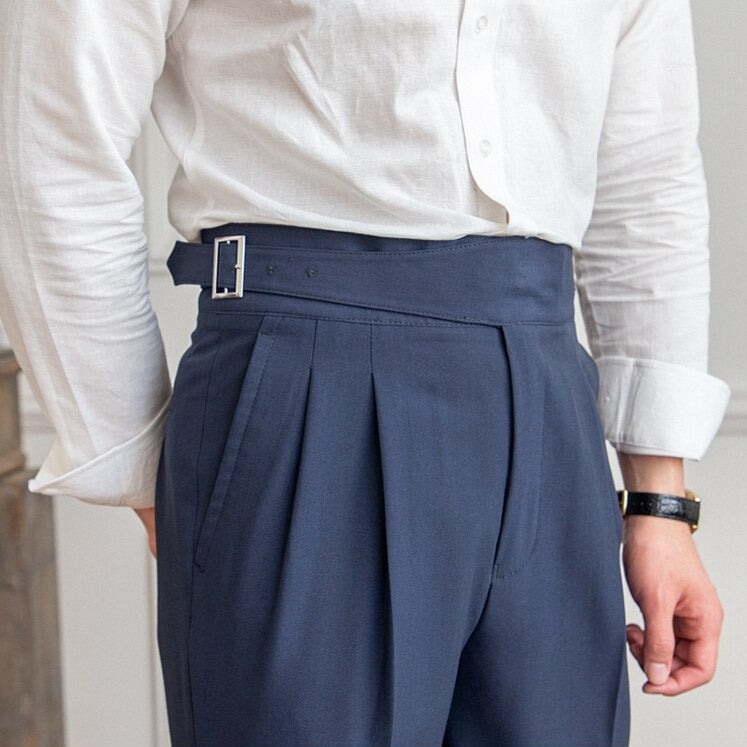 Pantaloni fluidi a vita alta eleganti