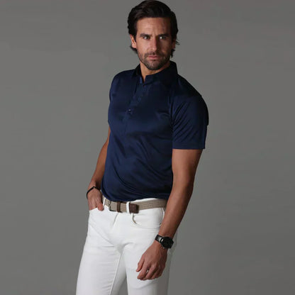 Jack | Polo a maniche corte Slim Fit in tessuto tecnico elegante