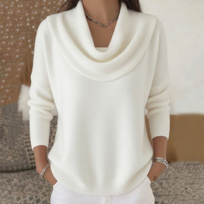 Iefje | Maglione con collo morbido drappeggiato