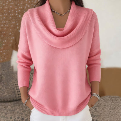 Iefje | Maglione con collo morbido drappeggiato