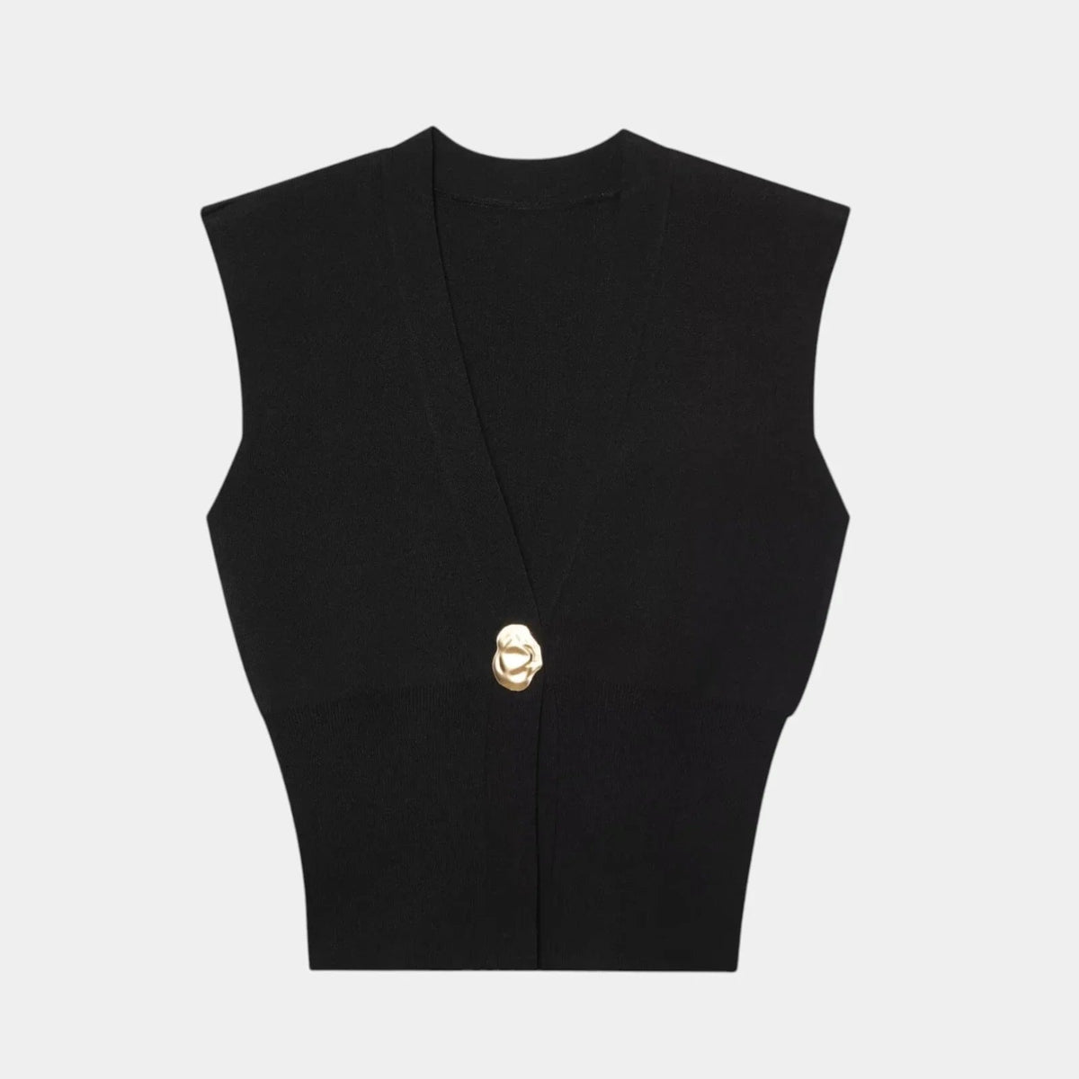 Félicie | Gilet in maglia con scollo a V e bottoni