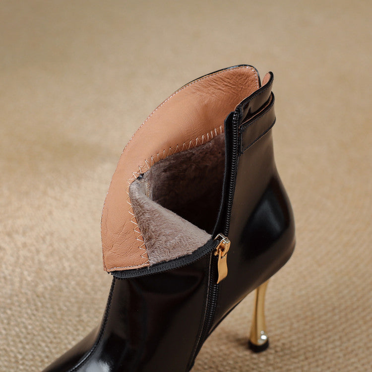 Stivaletti Estelle in Vera Pelle con Tacco
