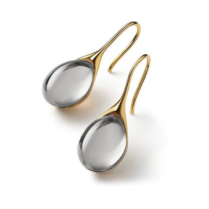 ORECCHINI IN CRISTALLO ORO E ARGENTO