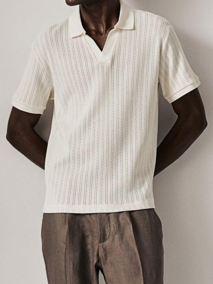 Polo in maglia elegante per un look chic