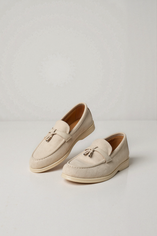 Mocassino Beige con Frange – Elegante e Confortevole