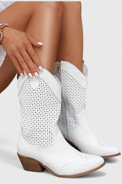 Anna - stivali da cowboy moderni con chiusura laterale elasticizzata
