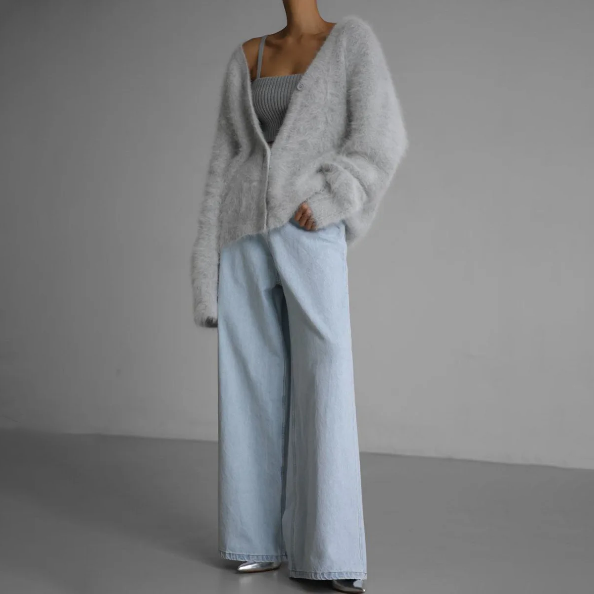 Luna - Cardigan in Cashmere Elegante