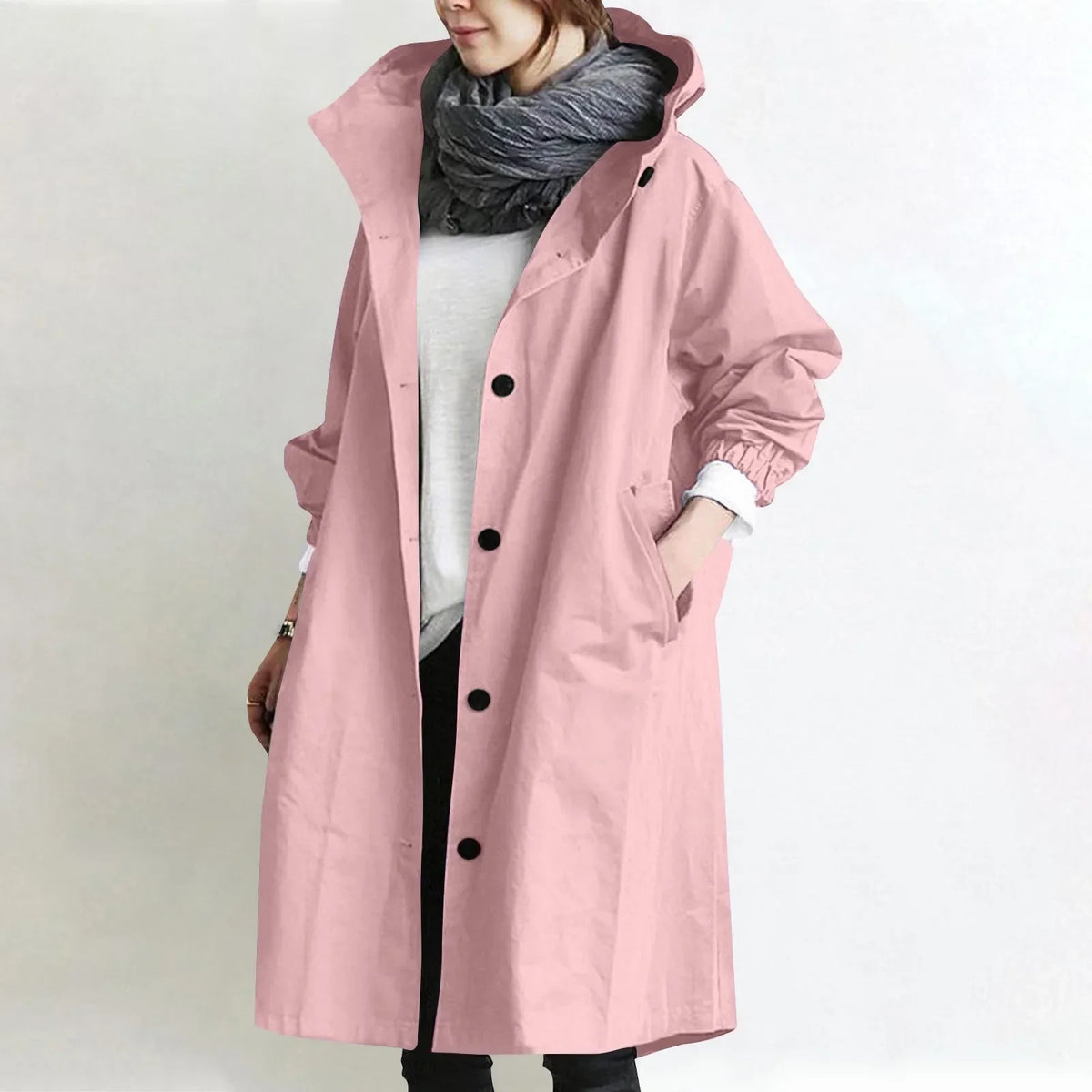 Catherine | Trench lungo con cappuccio