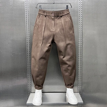 PANTALONI TAPERED TEXTURIZZATI