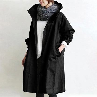 Catherine | Trench lungo con cappuccio