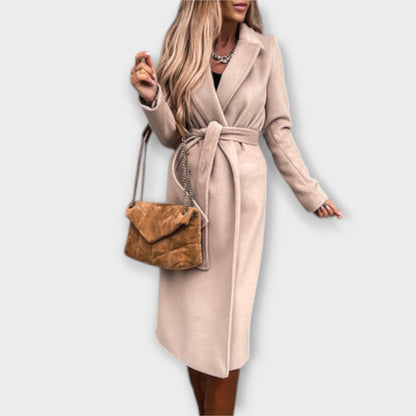 Eliza™ | Elegante cappotto lungo con cintura
