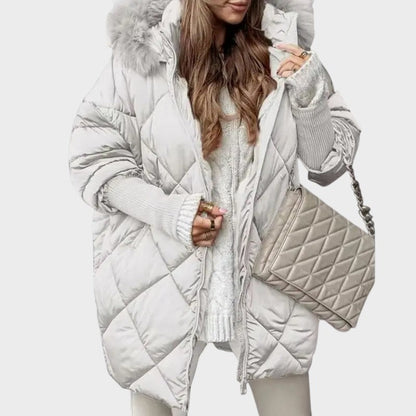 Denisa™ | Parka midi da donna con maniche in maglia