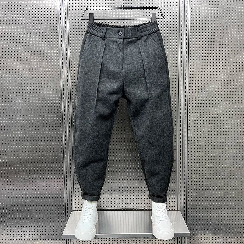 PANTALONI TAPERED TEXTURIZZATI