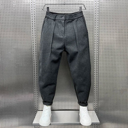 PANTALONI TAPERED TEXTURIZZATI