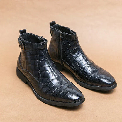 Stivaletti Ivo™ Luxe con motivo coccodrillo da uomo