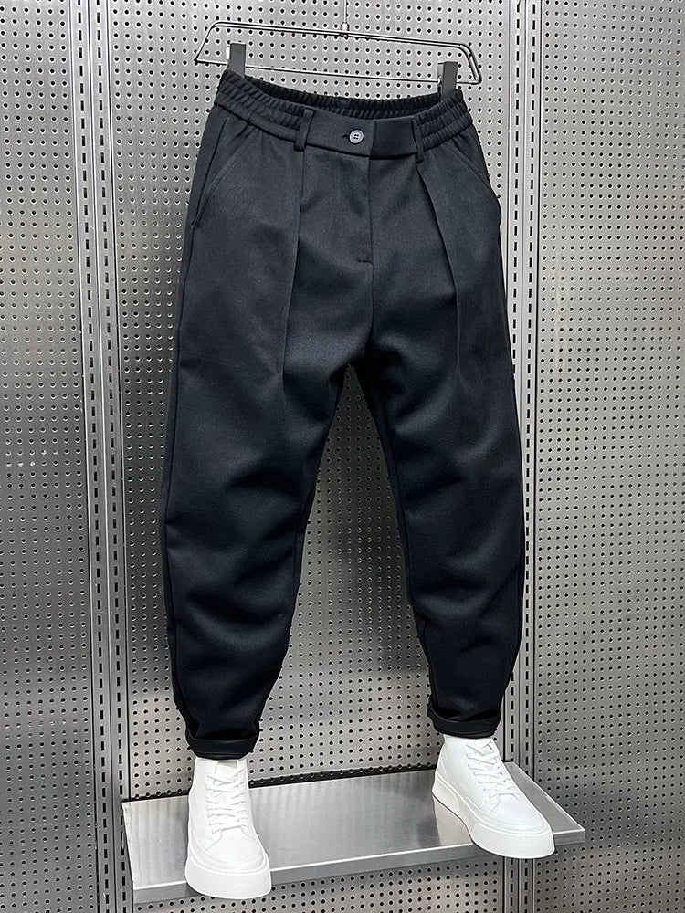 PANTALONI TAPERED TEXTURIZZATI