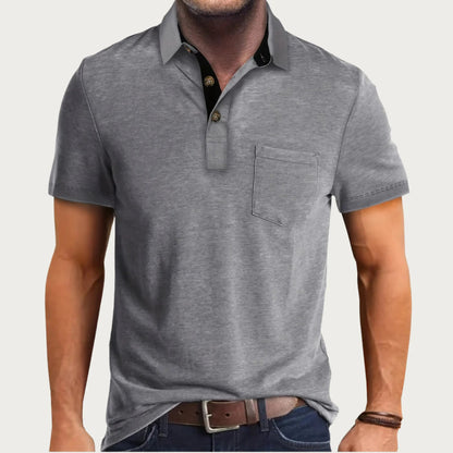 Polo da uomo a maniche corte, classico, casual e comodo