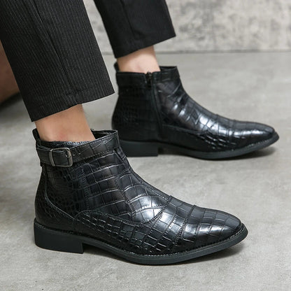 Stivaletti Ivo™ Luxe con motivo coccodrillo da uomo