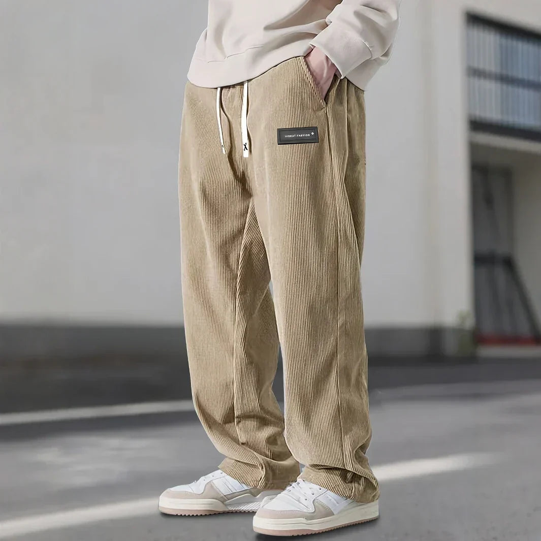 PANTALONI IN VELLUTO A COSTE