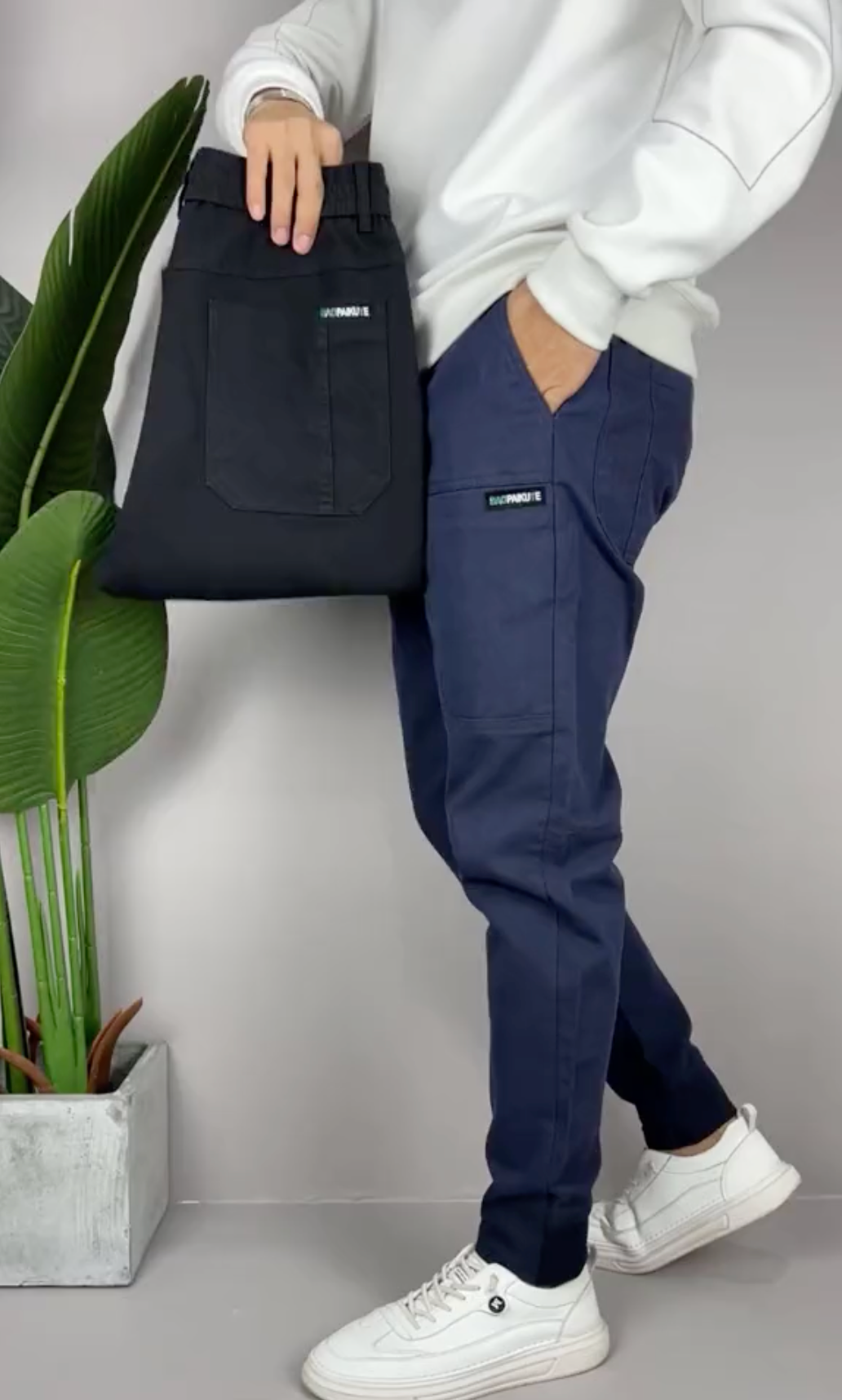 Pantaloni cargo elasticizzati (1+1 GRATIS!)
