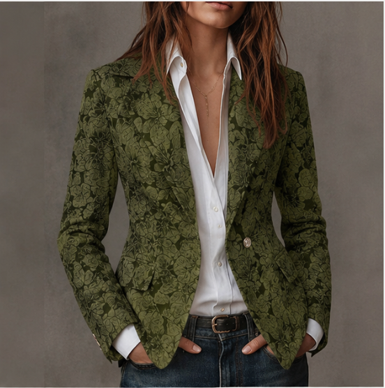 Estelle | Blazer Jacquard Cashmere Aderente