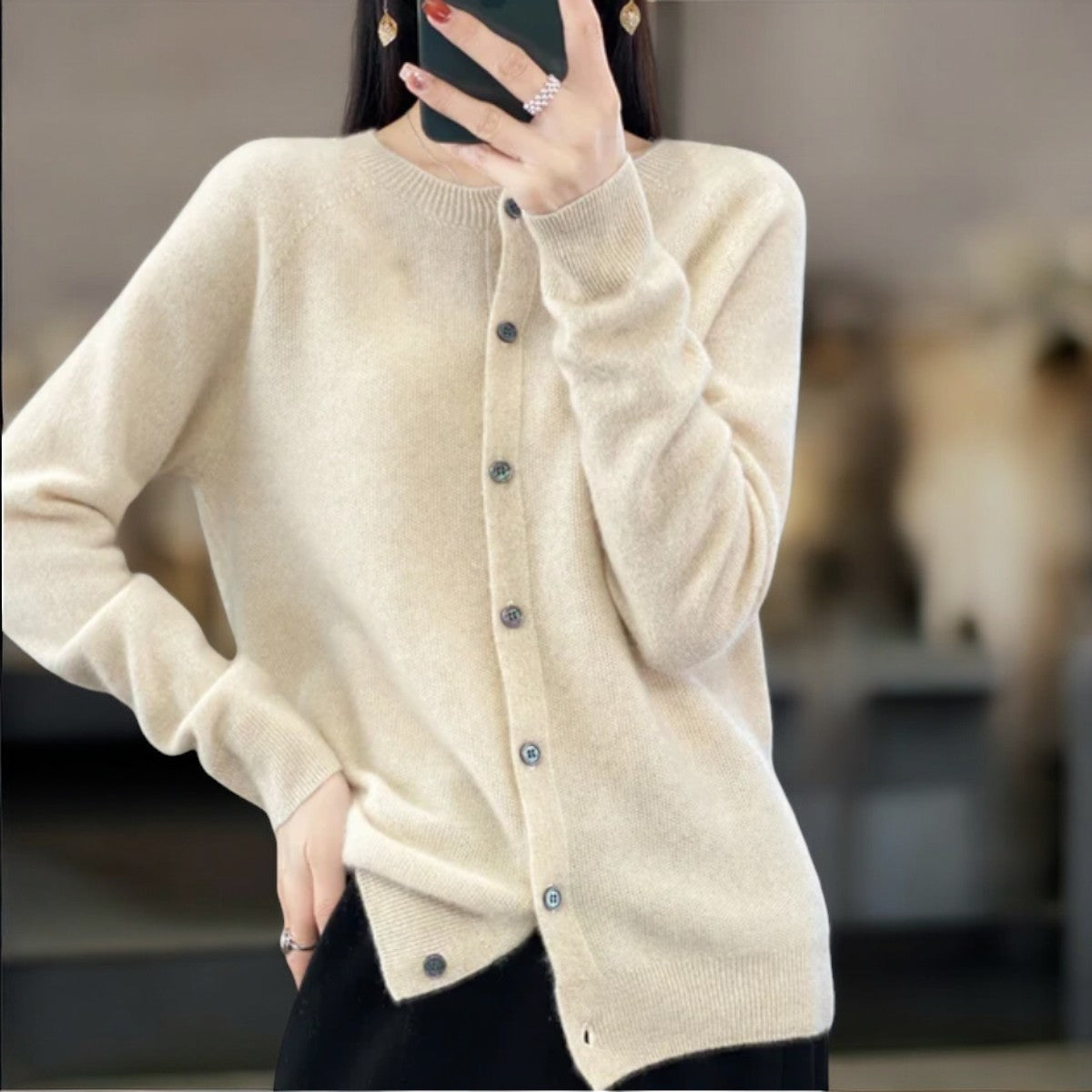 Margherita - Elegante cardigan in lana