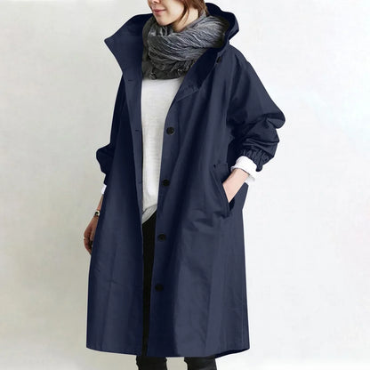 Catherine | Trench lungo con cappuccio