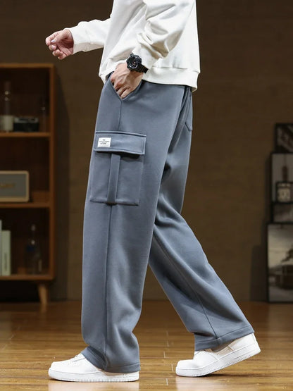 PANTALONI CARGO IN PILE